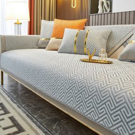 Nordic Light Luxury Style Sofa Cushion Modern (Option: Gray-70X210CM)